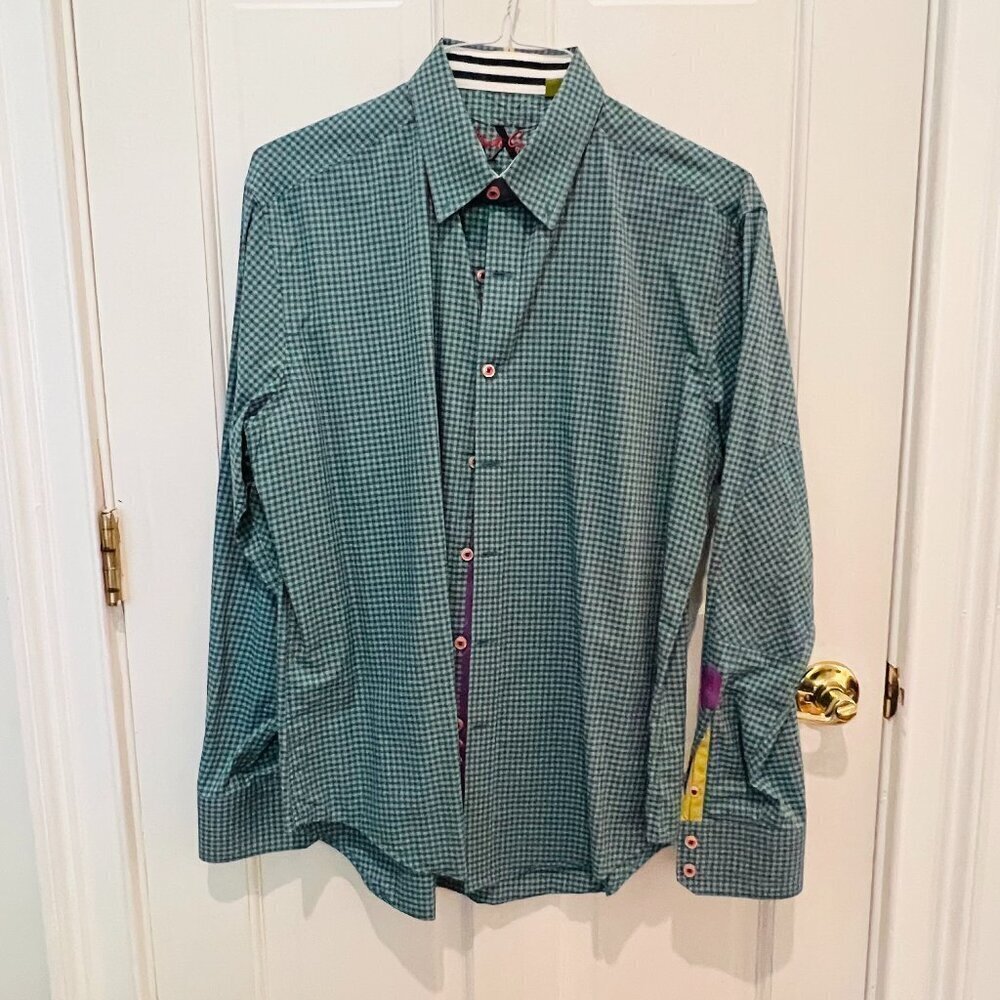 Robert Graham Men's Long Sleeve Button Down Shirt Size Large